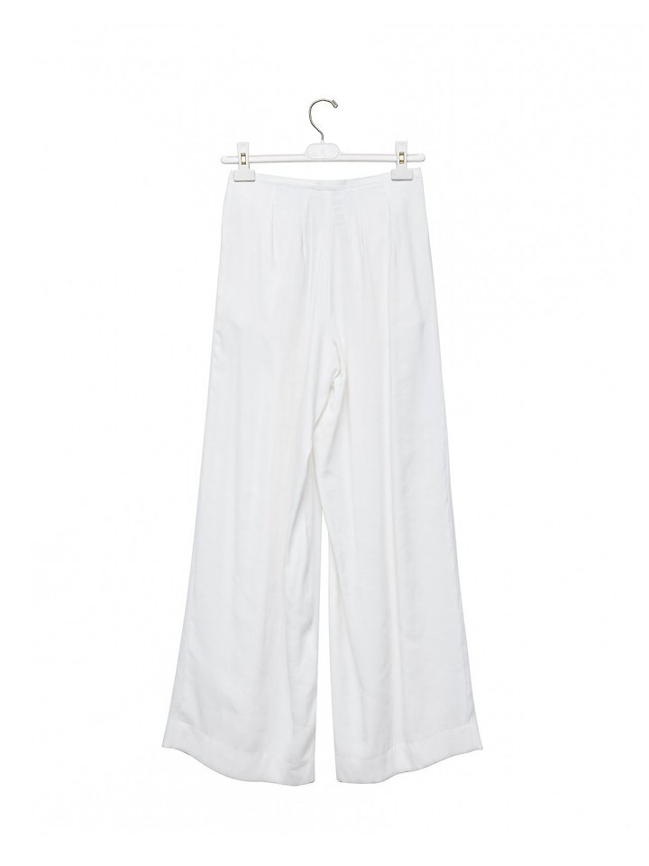 Paper Moon - Korean Women Fashion - #womensfashion - Bamboo Pleated Pin-Tuck Wide Trousers - 8