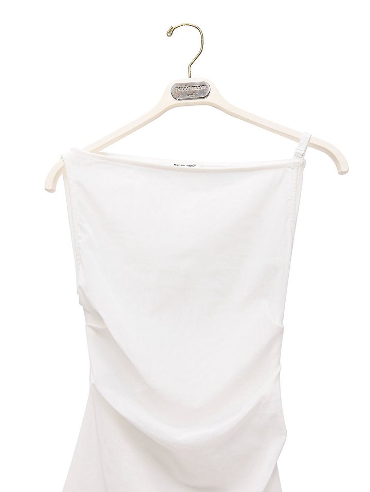 Paper Moon - Korean Women Fashion - #womensfashion - Side Shirred Detail Mesh Sleeveless Top - 5