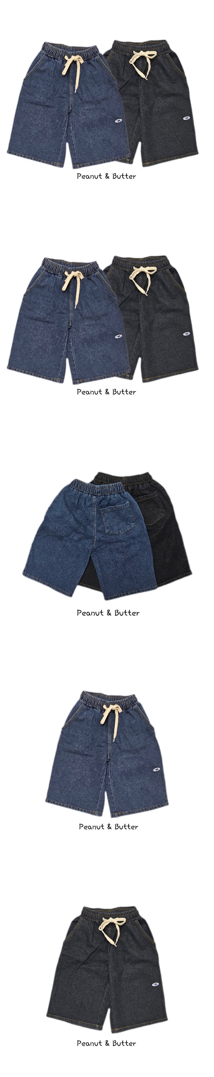 Peanut & Butter - Korean Children Fashion - #discoveringself - 7-Length Denim Bermuda Shorts - 2