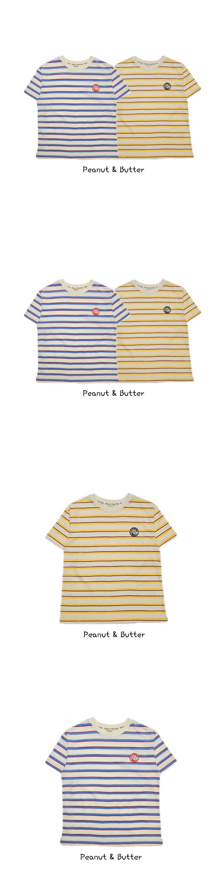 Peanut & Butter - Korean Children Fashion - #kidsstore - Cult Stripe Short Sleeve Tee - 2