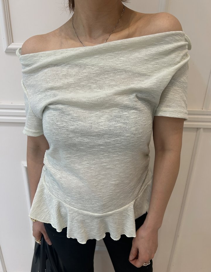 Pearls room - Korean Women Fashion - #momslook - Ellie Ribbon Tee - 11