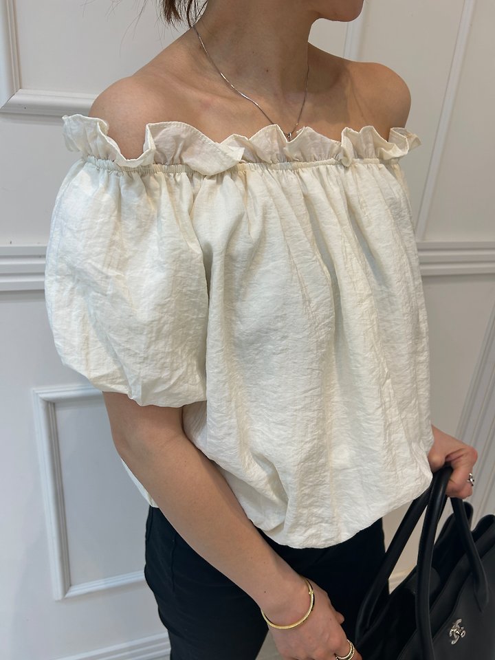 Pearls room - Korean Women Fashion - #momslook - Balloon Blouse - 7