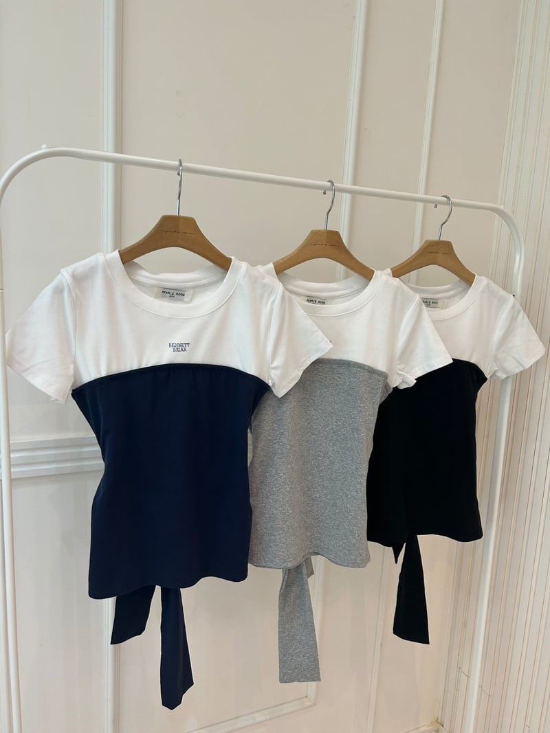 Pearls room - Korean Women Fashion - #momslook - Backless Strap Tee