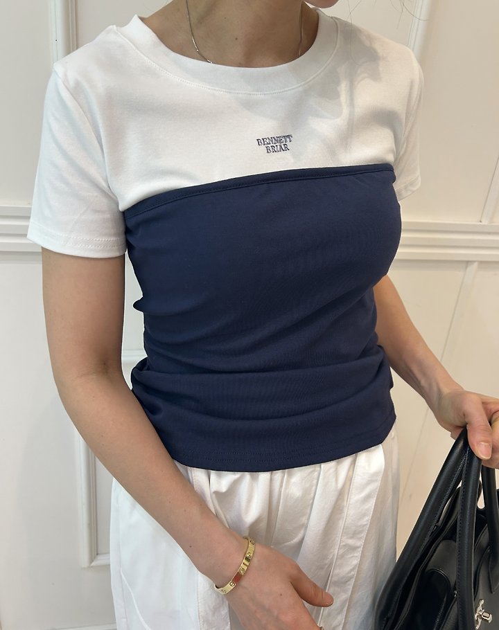 Pearls room - Korean Women Fashion - #momslook - Backless Strap Tee - 3