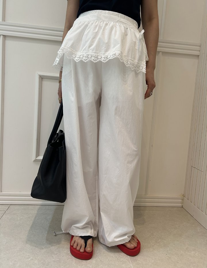 Pearls room - Korean Women Fashion - #momslook - Capri Pants Set - 8