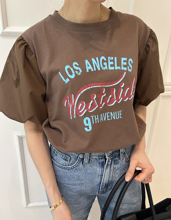 Pearls room - Korean Women Fashion - #womensfashion - Los Angel Tee - 4