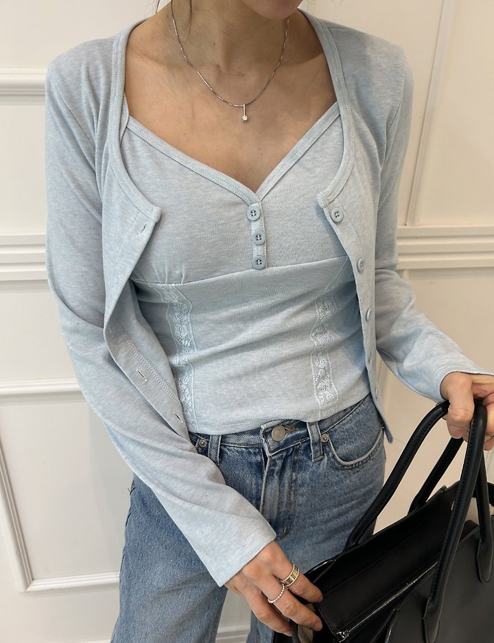 Pearls room - Korean Women Fashion - #momslook - Fleece Sleeveless Set - 10