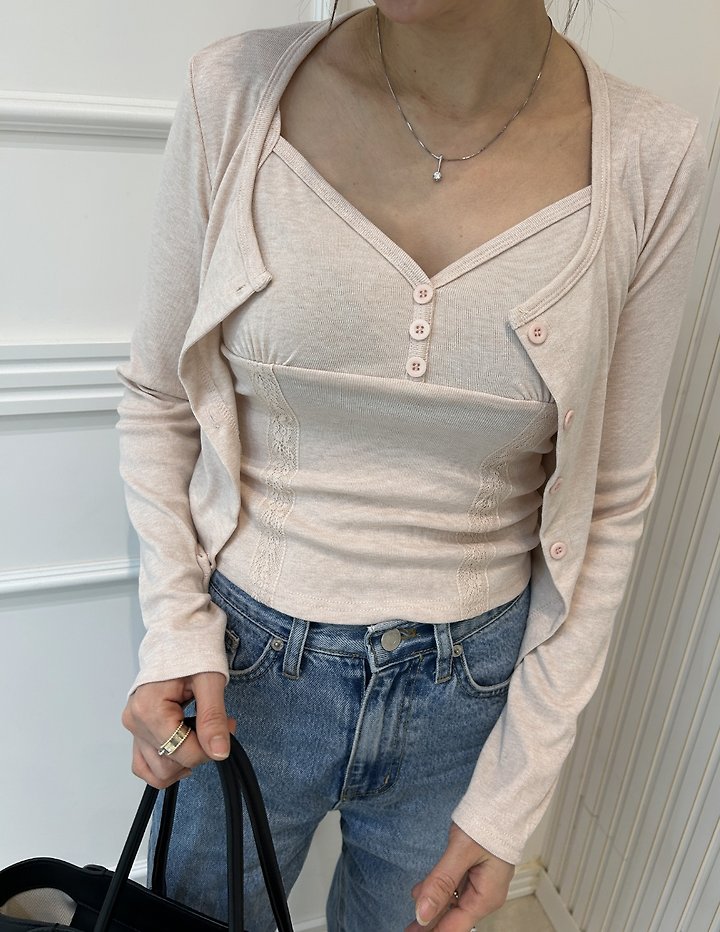 Pearls room - Korean Women Fashion - #thelittlethings - Fleece Sleeveless Set - 4