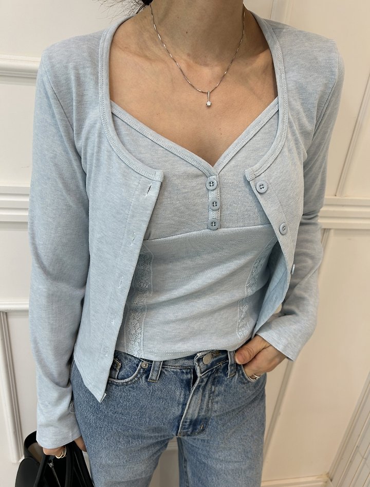 Pearls room - Korean Women Fashion - #momslook - Fleece Sleeveless Set - 8