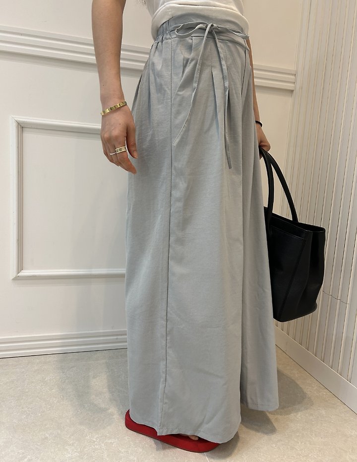 Pearls room - Korean Women Fashion - #momslook - String Pintuck Pants - 12