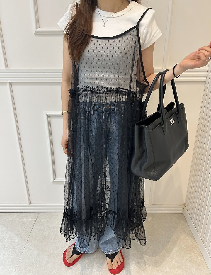 Pearls room - Korean Women Fashion - #momslook - See-Through String One-piece - 9