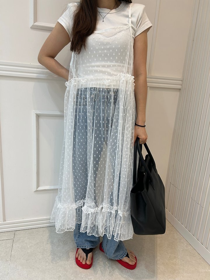 Pearls room - Korean Women Fashion - #pursuepretty - See-Through String One-piece - 4