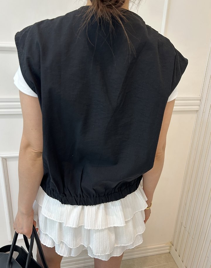 Pearls room - Korean Women Fashion - #shopsmall - Pintuck Vest - 7