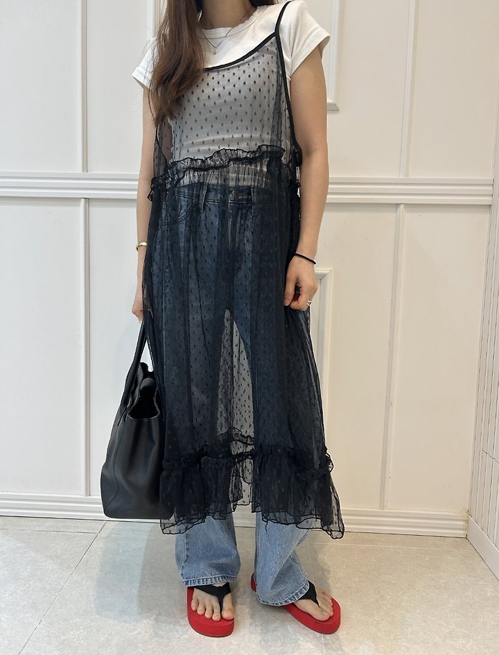 Pearls room - Korean Women Fashion - #thelittlethings - See-Through String One-piece - 8