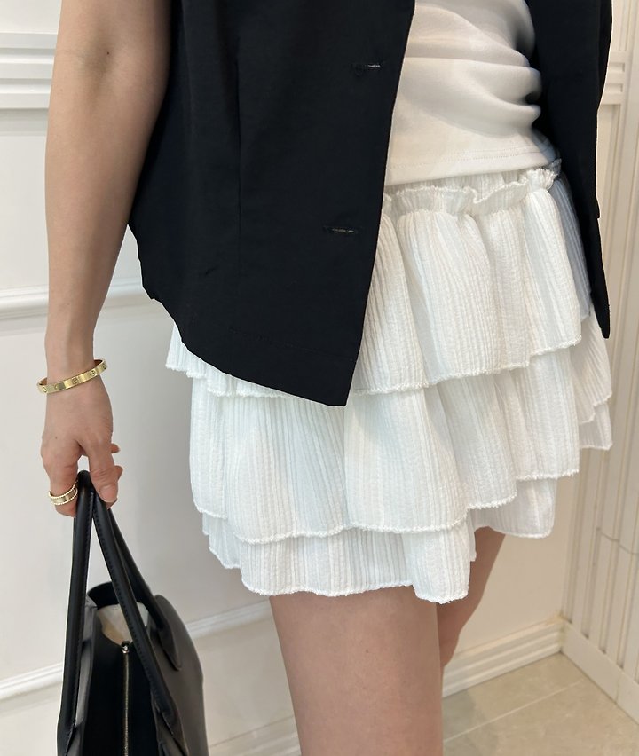 Pearls room - Korean Women Fashion - #vintageinspired - Pleated Mini Skirt - 4