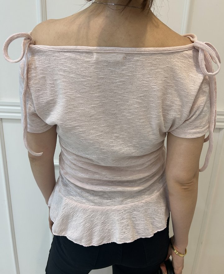 Pearls room - Korean Women Fashion - #womensfashion - Ellie Ribbon Tee - 6