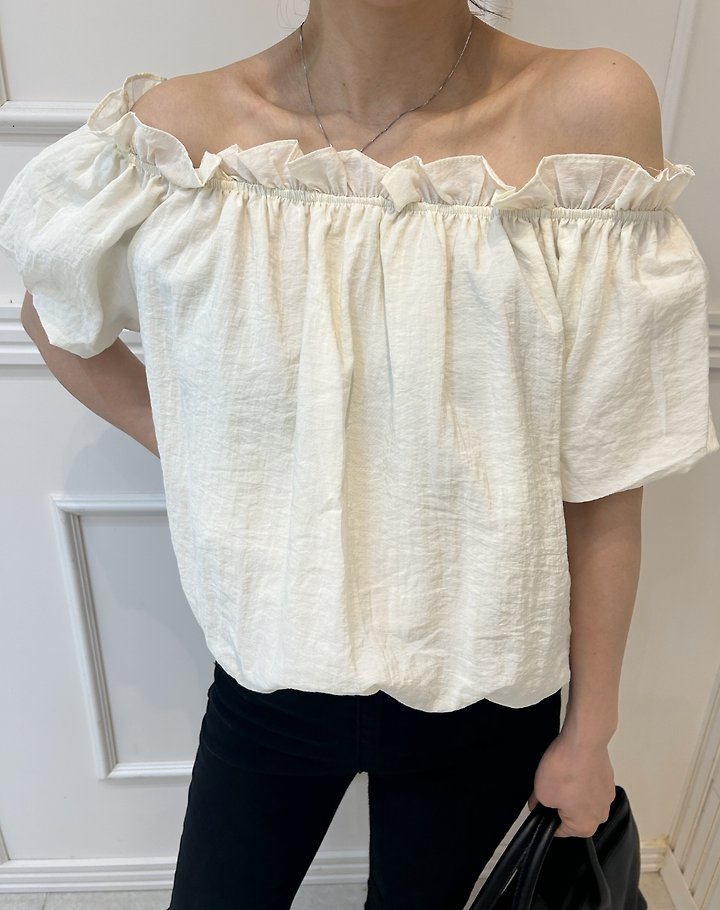 Pearls room - Korean Women Fashion - #womensfashion - Balloon Blouse - 6