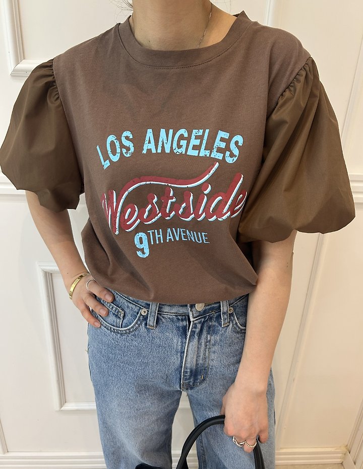 Pearls room - Korean Women Fashion - #womensfashion - Los Angel Tee - 3