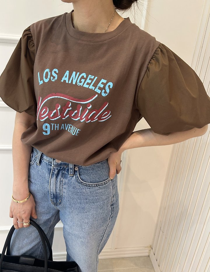 Pearls room - Korean Women Fashion - #womensfashion - Los Angel Tee - 5