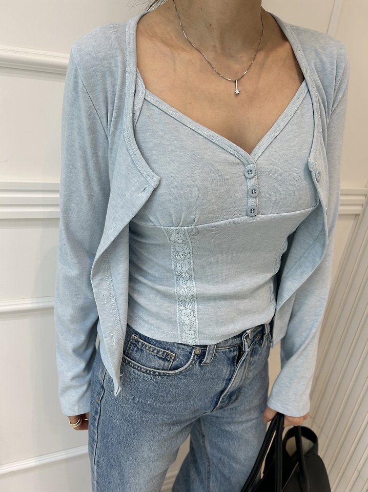 Pearls room - Korean Women Fashion - #womensfashion - Fleece Sleeveless Set - 7