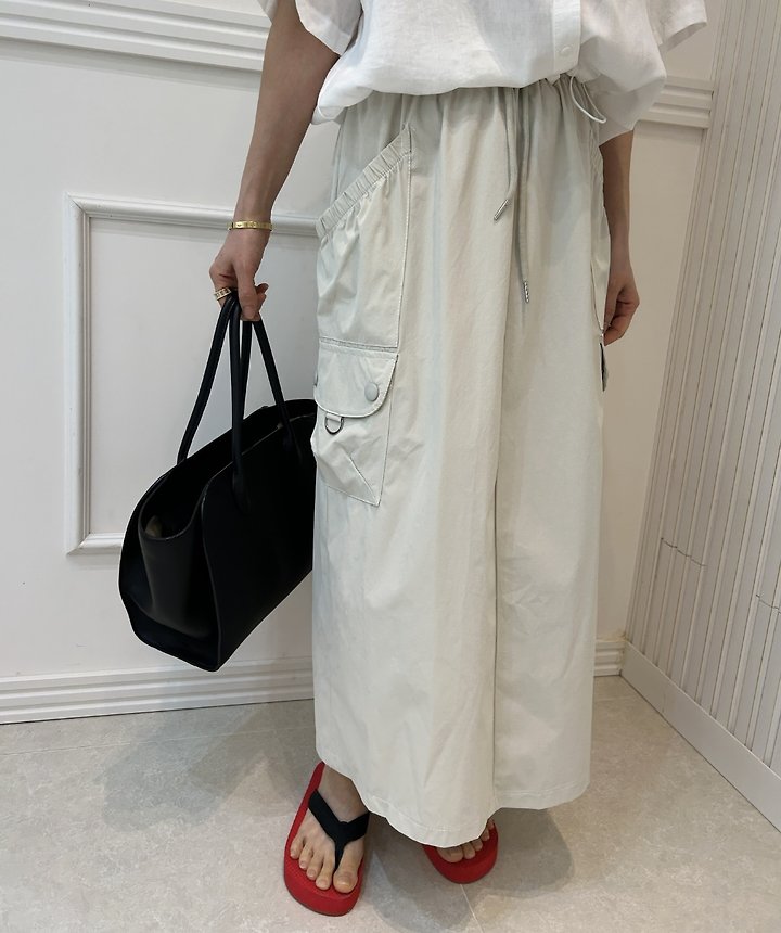 Pearls room - Korean Women Fashion - #womensfashion - Pocket Long Skirt - 5