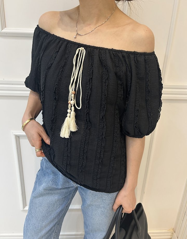 Pearls room - Korean Women Fashion - #womensfashion - Ethnic Blouse - 9