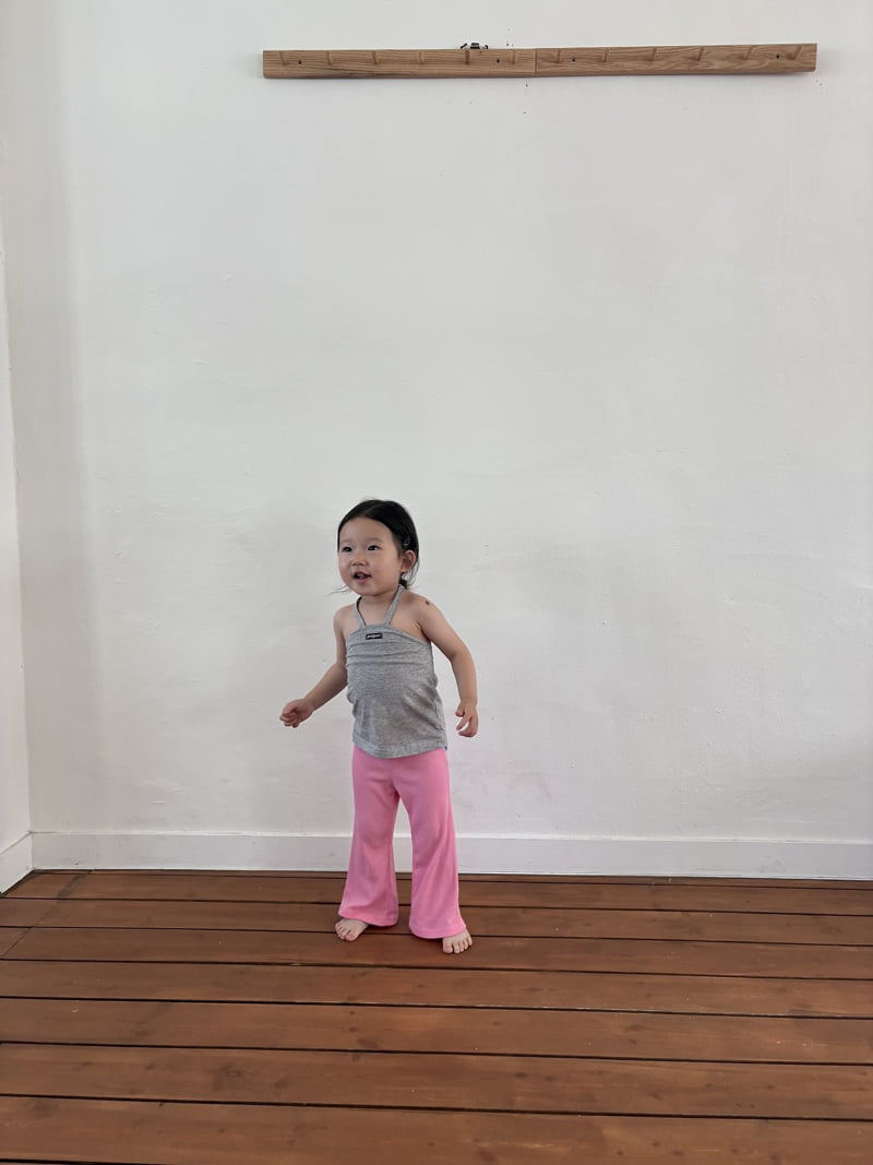 Pepper - Korean Children Fashion - #kidzfashiontrend - Cherry Pink Bootcut Pants - 4