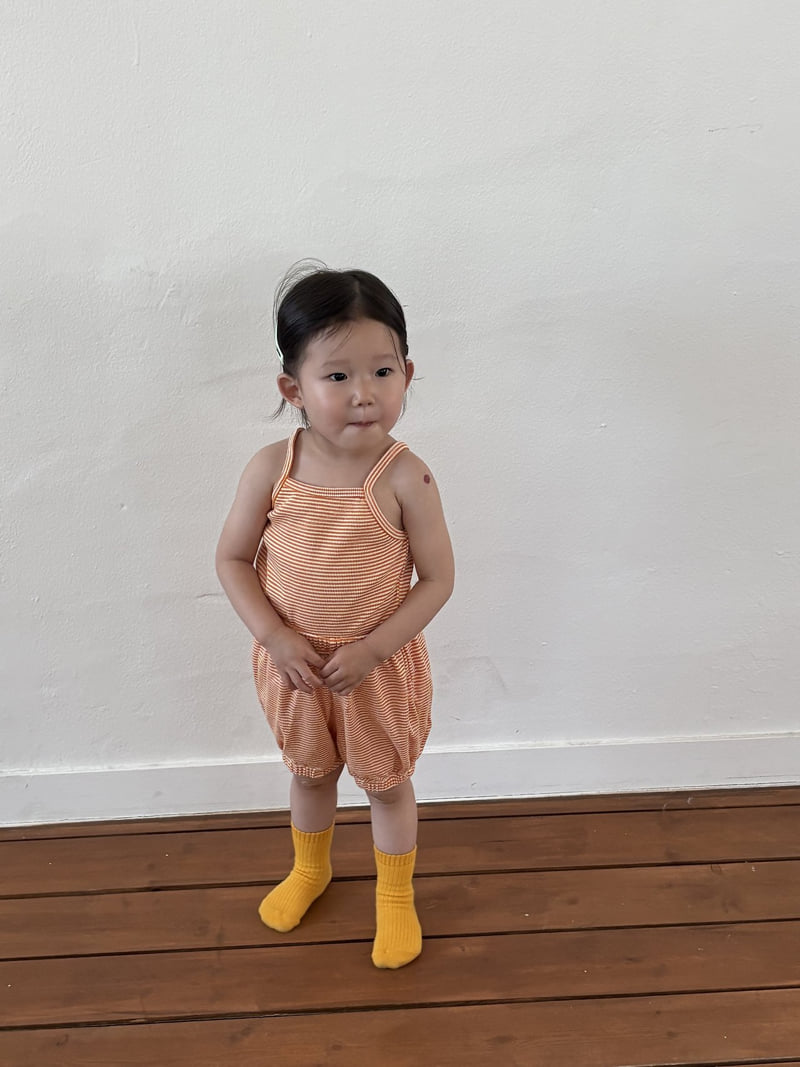 Pepper - Korean Children Fashion - #Kfashion4kids - Cheese Stripe Sleeveless - 3