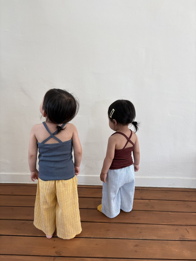 Pepper - Korean Children Fashion - #childofig - Mango Stripe Pants - 11