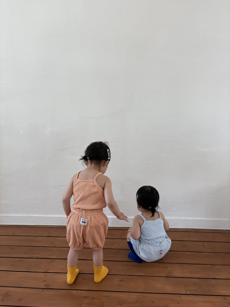 Pepper - Korean Children Fashion - #childofig - Cheese Stripe Sleeveless - 8