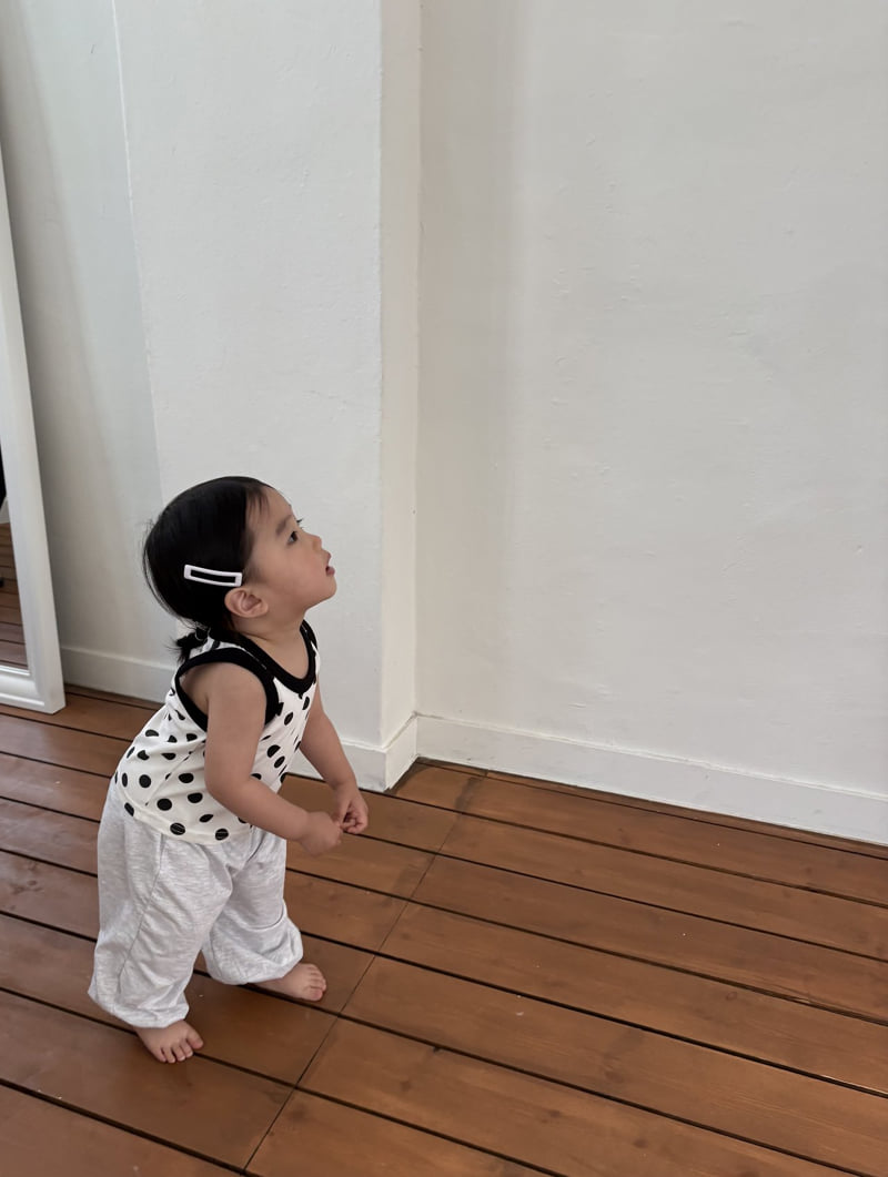 Pepper - Korean Children Fashion - #childofig - Bonbon Dot Sleeveless - 8
