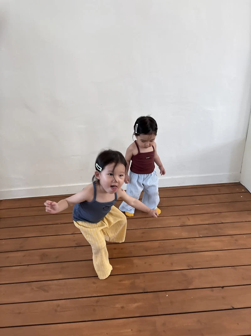Pepper - Korean Children Fashion - #childrensboutique - Mango Stripe Pants - 12