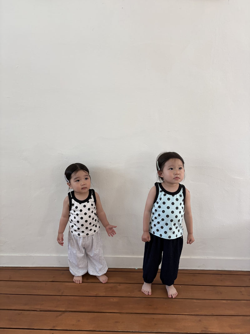 Pepper - Korean Children Fashion - #discoveringself - Bonbon Dot Sleeveless - 11