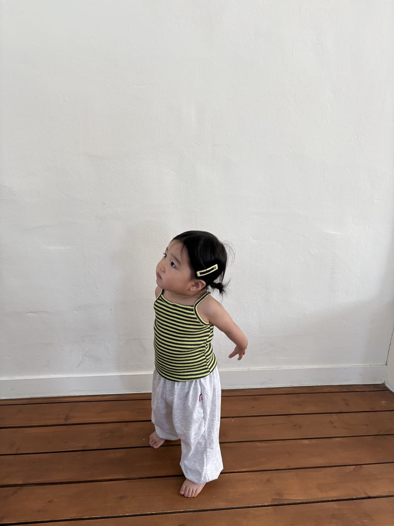 Pepper - Korean Children Fashion - #kidsshorts - Melon Stripe Sleeveless - 6