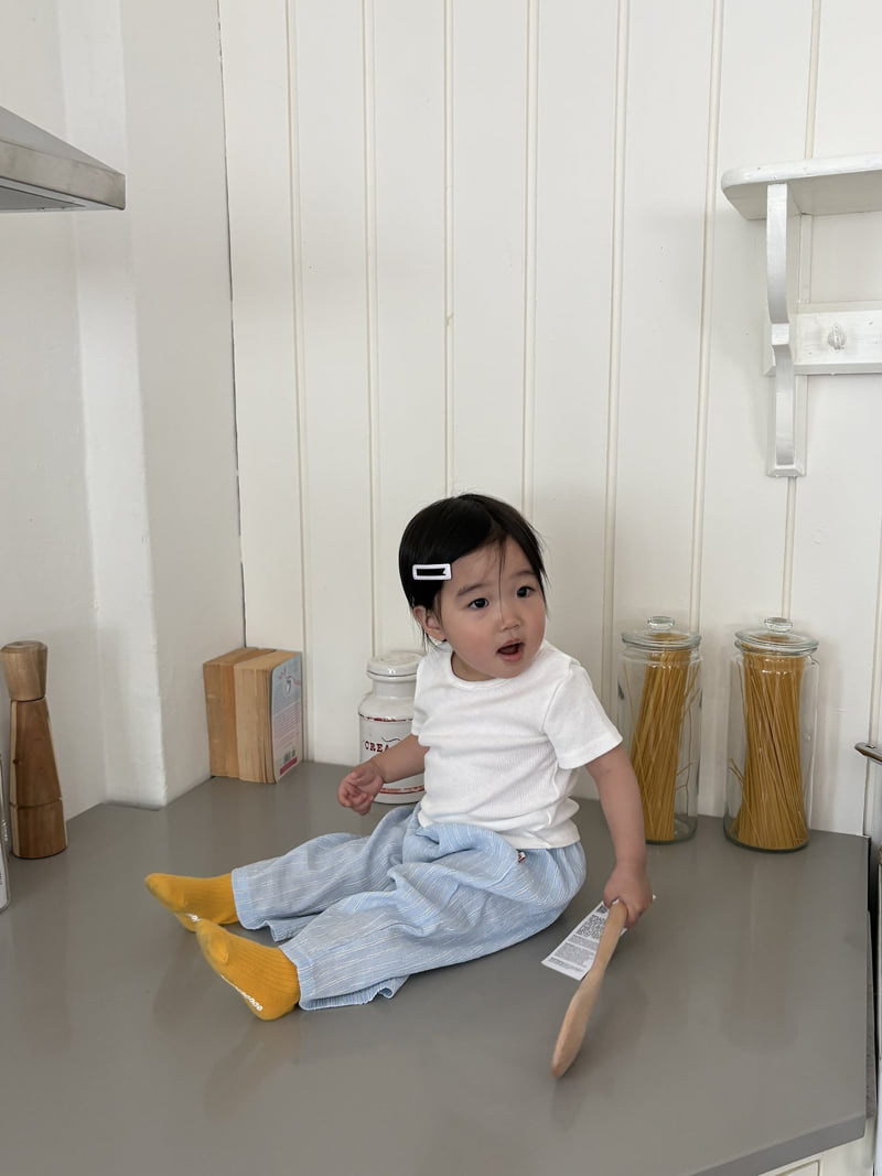 Pepper - Korean Children Fashion - #kidsstore - Milk Ribbed Tee - 9