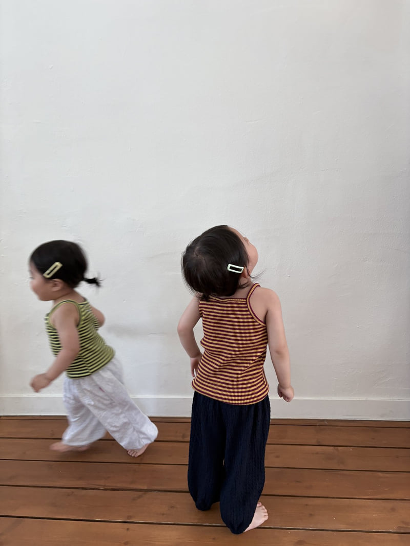 Pepper - Korean Children Fashion - #kidsstore - Melon Stripe Sleeveless - 7
