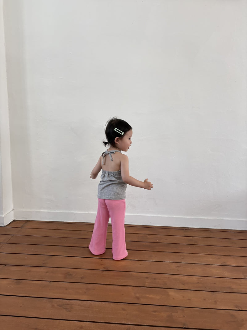 Pepper - Korean Children Fashion - #kidzfashiontrend - Cherry Pink Bootcut Pants - 3