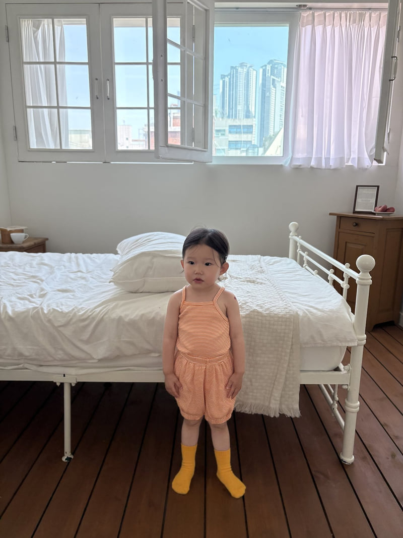 Pepper - Korean Children Fashion - #Kfashion4kids - Cheese Stripe Sleeveless - 4