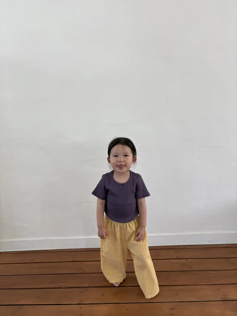 Pepper - Korean Children Fashion - #magicofchildhood - Mango Stripe Pants - 7