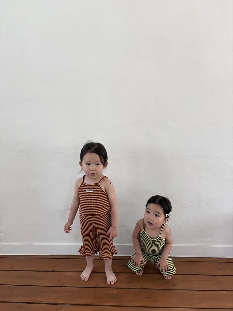 Pepper - Korean Children Fashion - #magicofchildhood - Melon Stripe Sleeveless - 11