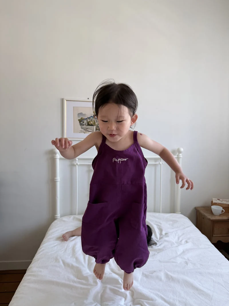Pepper - Korean Children Fashion - #minifashionista - Boradori Overalls - 11