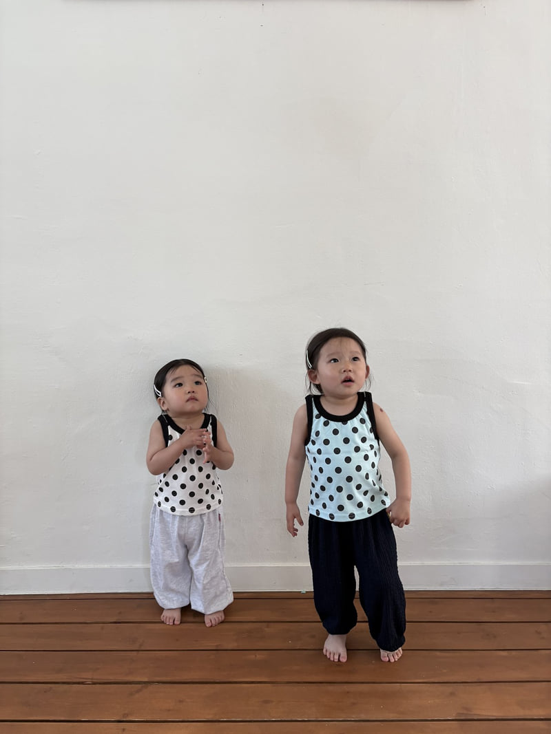 Pepper - Korean Children Fashion - #prettylittlegirls - Bonbon Dot Sleeveless - 6