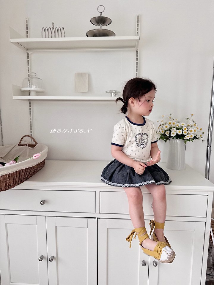 Poisson - Korean Children Fashion - #fashionkids - Mini Cherry Tee - 12