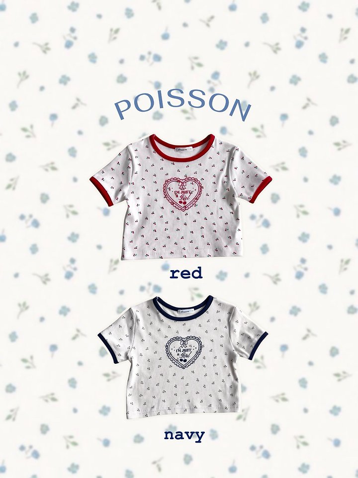 Poisson - Korean Children Fashion - #littlefashionista - Mini Cherry Tee