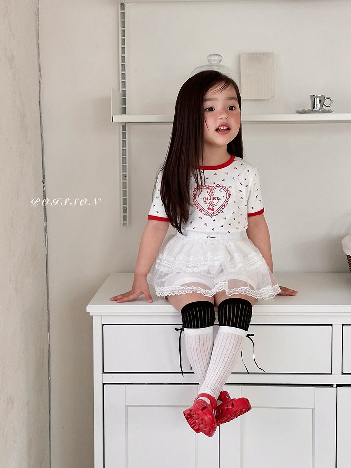 Poisson - Korean Children Fashion - #minifashionista - Mini Cherry Tee - 3