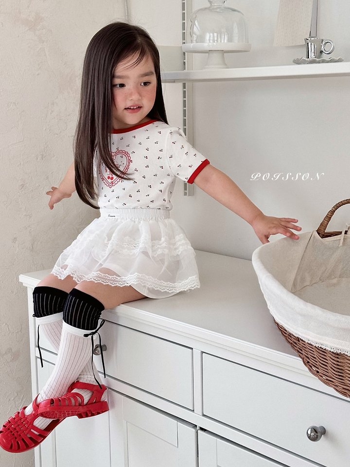 Poisson - Korean Children Fashion - #minifashionista - Mini Cherry Tee - 4