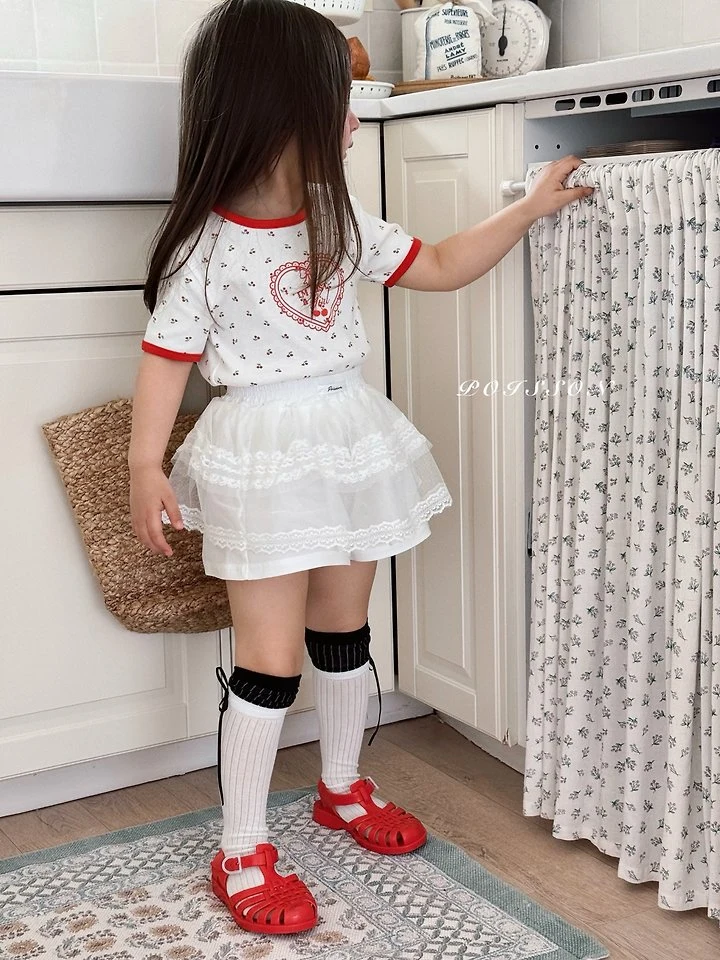 Poisson - Korean Children Fashion - #stylishchildhood - Mini Cherry Tee - 7