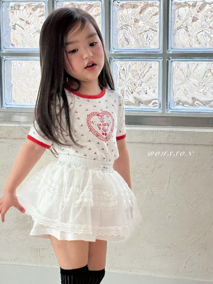 Poisson - Korean Children Fashion - #todddlerfashion - Mini Cherry Tee - 5