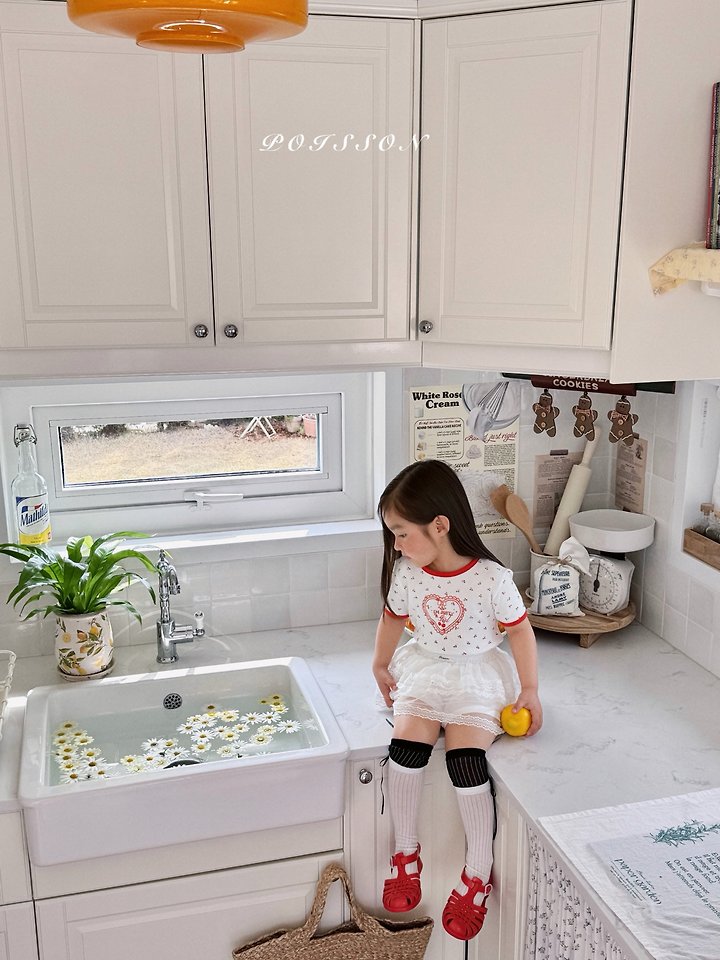 Poisson - Korean Children Fashion - #toddlerclothing - Mini Cherry Tee - 6