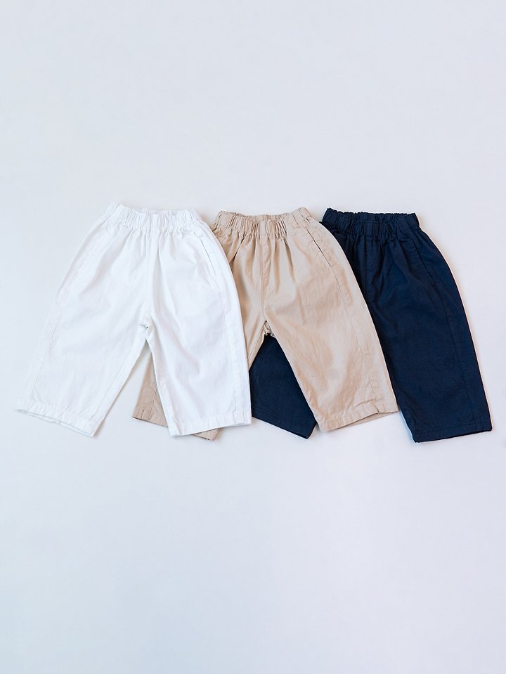 Pom - Korean Children Fashion - #Kfashion4kids - 8-Length Cut Pants